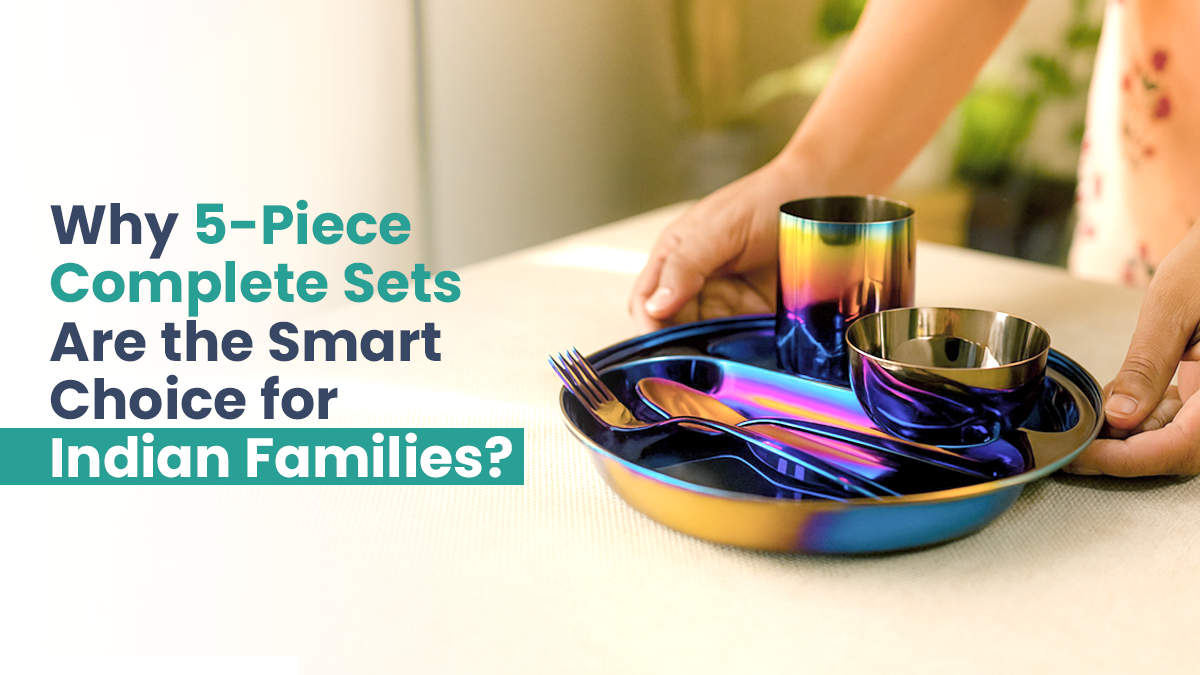 Family Dinnerware Sets: 5-Piece Complete Premium Value for Indian Homes