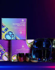 NourishMeal Toolkit Rainbow pack of 4 colorful stainless steel kids dishes with eco-friendly design.