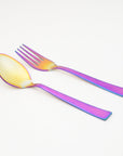 Rainbow Colour Steel Cutlery Set – Spoon and Fork