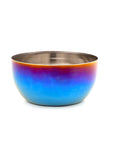 Rainbow Colour Steel Bowl Spoon Set – 4-Pack Family Collection