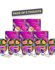 Rainbow Colour Steel Dinnerware Set – 5-Pack Family Toolkit
