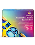Electric Blue Steel Dinnerware Set – 5-Pack Family Toolkit