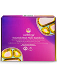 Rainbow Colour Steel Plate - Divided Dinner Plate