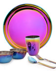Prism Round Plate Kids Dinnerware Set – 6-Piece Toolkit