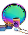Prism Round Plate Kids Dinnerware Set – 6-Piece Toolkit