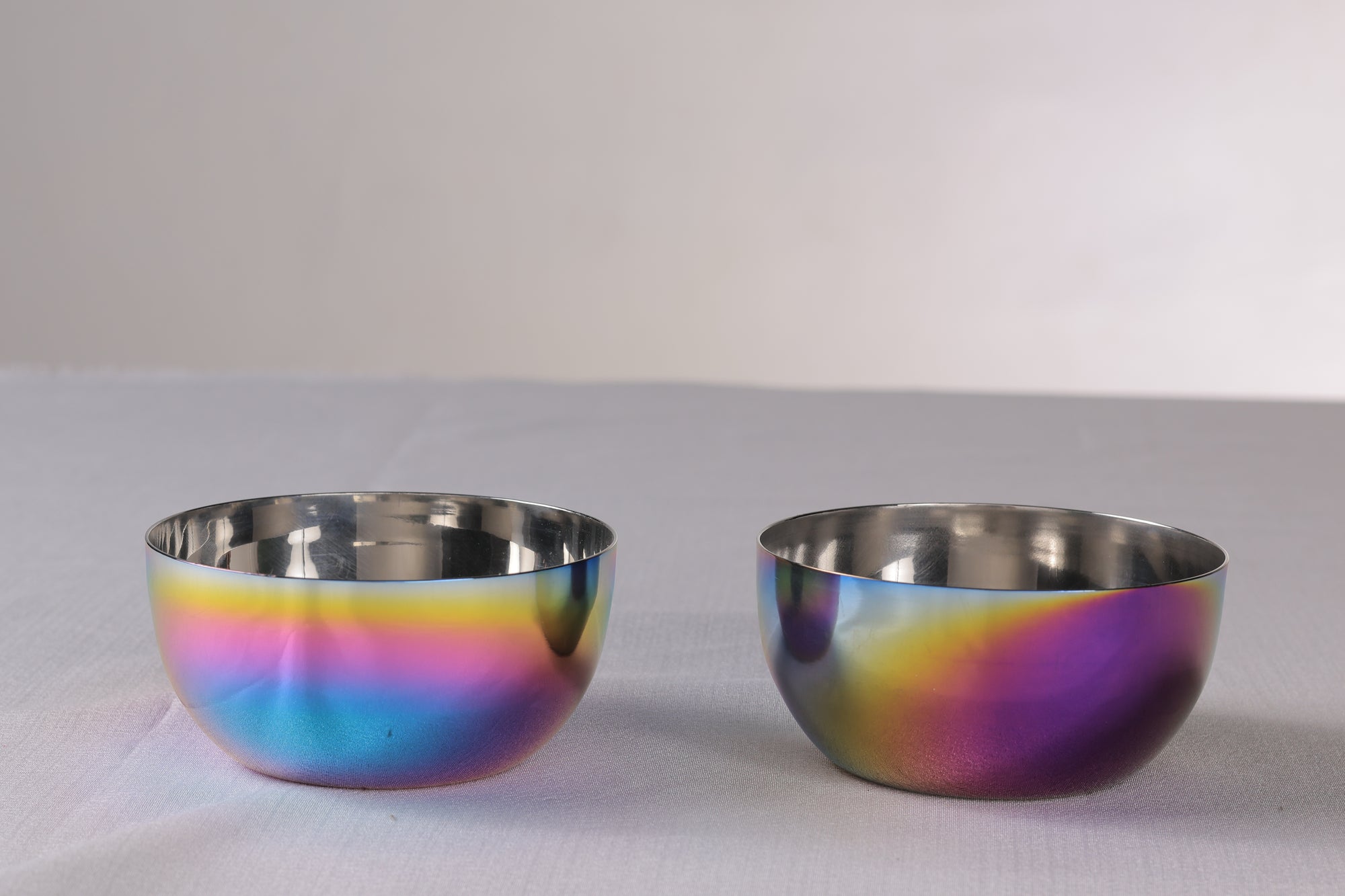 Wellthya 2.0 Rainbow Colour Steel Bowl Spoon Set – 4-Pack Family Collection