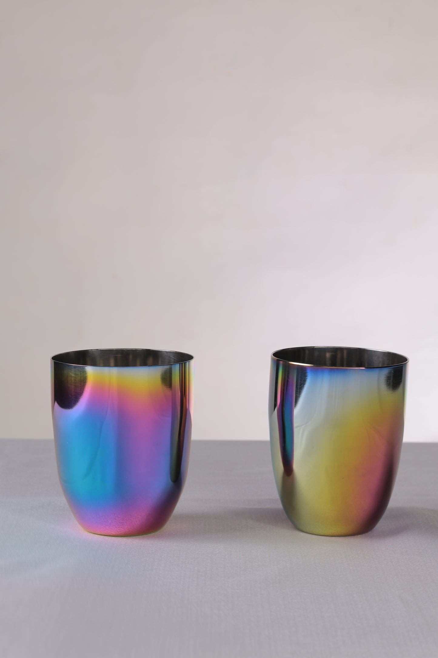 Wellthya 2.0 Rainbow Colour Steel Cups – 4-Pack Glass Set for Everyone