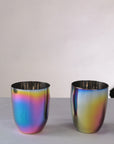 Wellthya 2.0 Rainbow Colour Steel Cups – 4-Pack Glass Set for Everyone