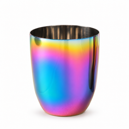 Wellthya 2.0 Rainbow Colour Steel Cups – 4-Pack Glass Set for Everyone