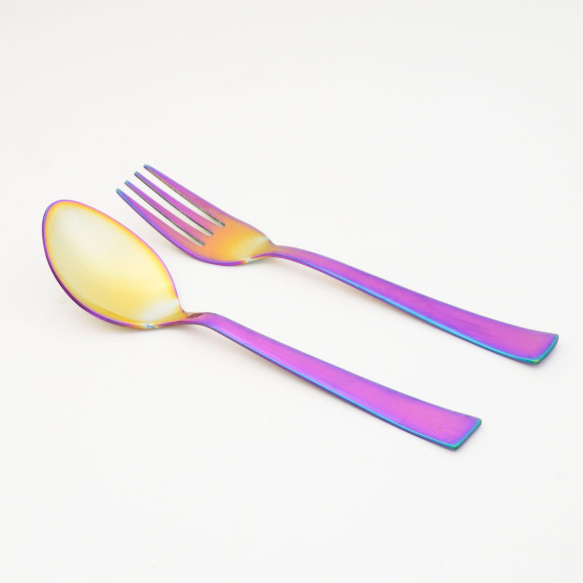 Rainbow Colour Steel Cutlery Set – Spoon and Fork