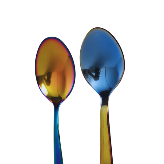 Wellthya 2.0 Rainbow Colour Steel Cutlery Set – Spoon and Fork