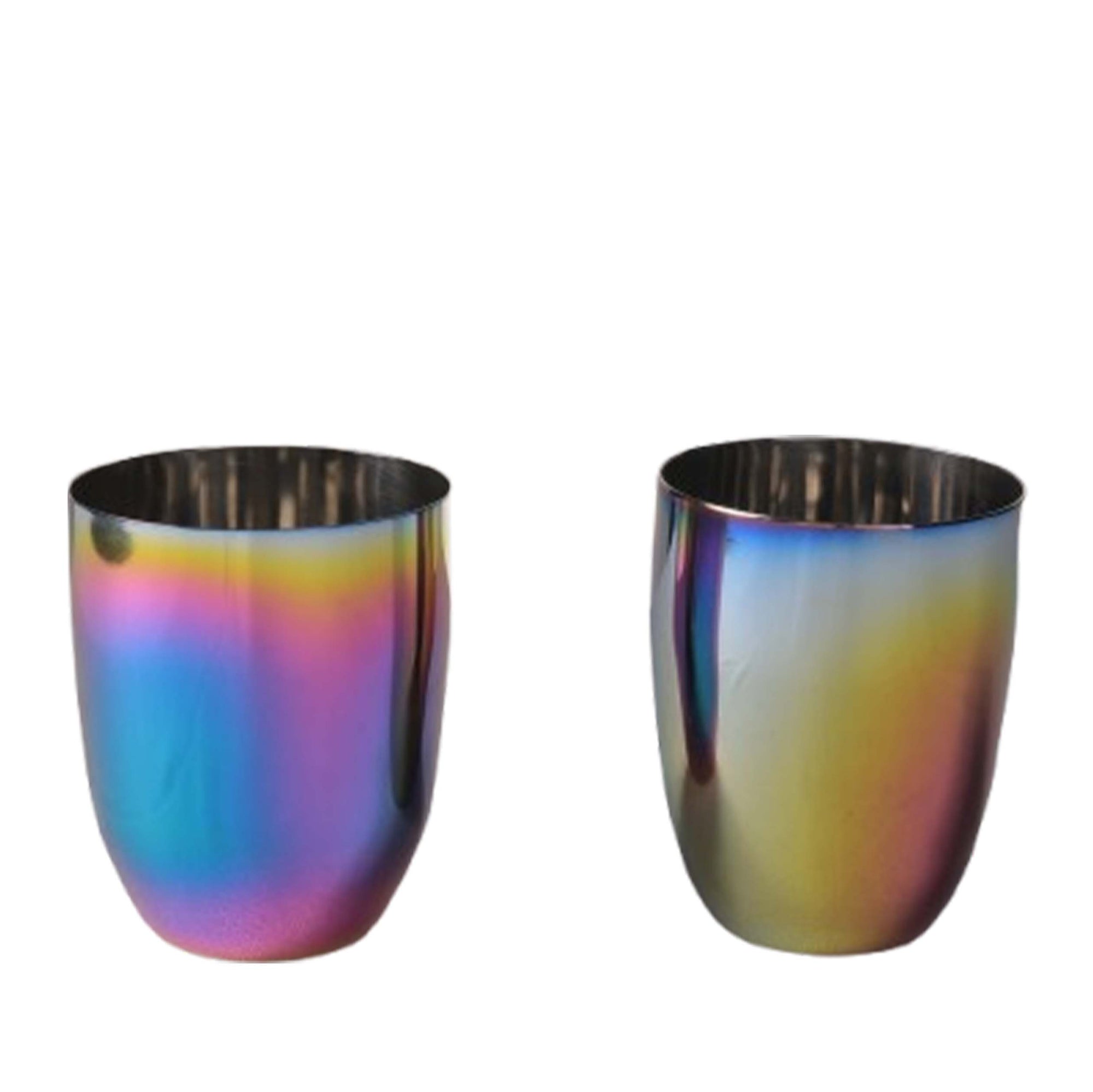 Wellthya 2.0 Rainbow Colour Steel Cups – 4-Pack Glass Set for Everyone