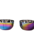 Wellthya 2.0 Rainbow Colour Steel Bowl Spoon Set – 4-Pack Family Collection