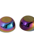 Wellthya 2.0 Rainbow Colour Steel Bowl Spoon Set – 4-Pack Family Collection
