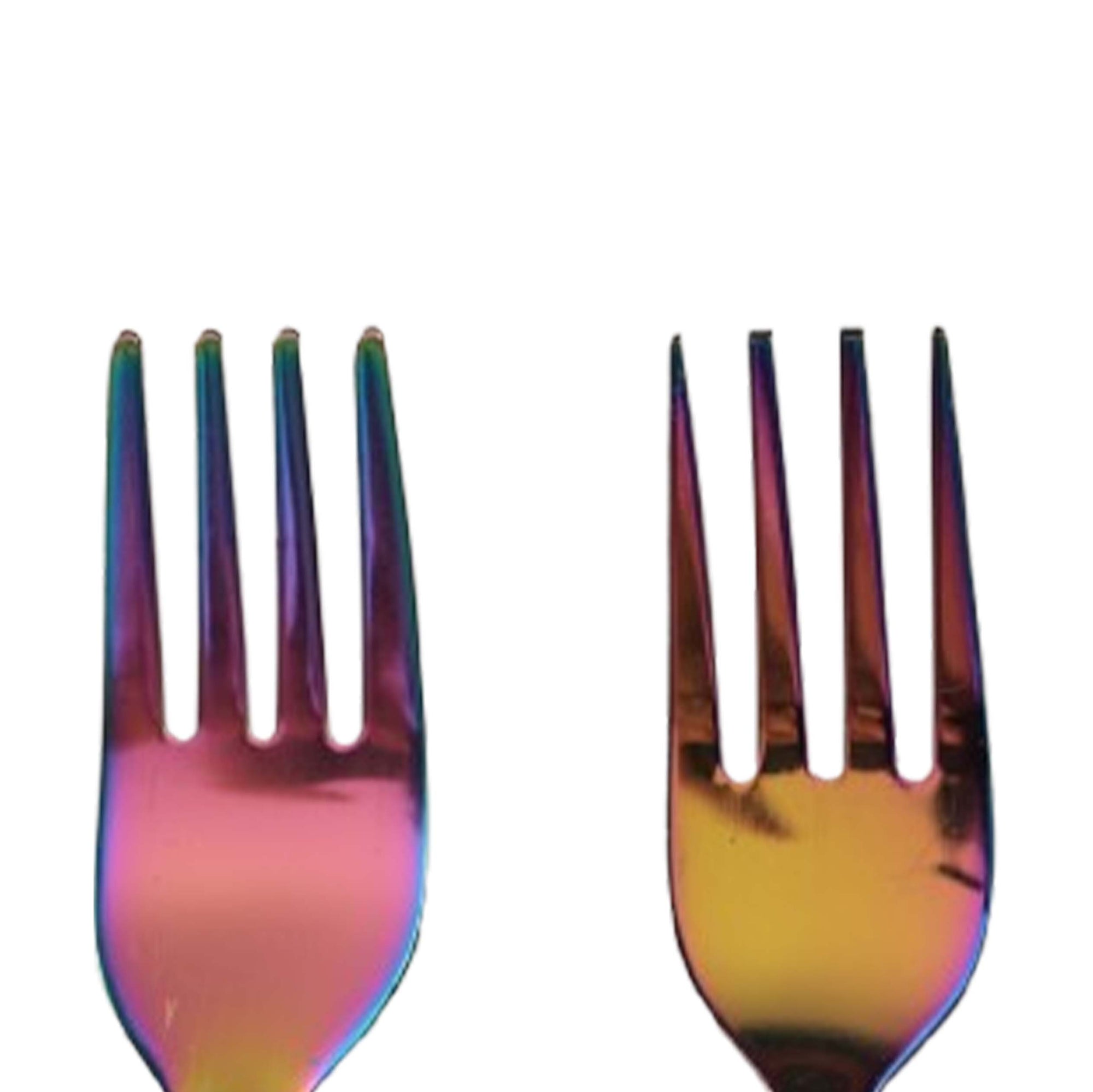 Wellthya 2.0 Rainbow Colour Steel Cutlery Set – Spoon and Fork
