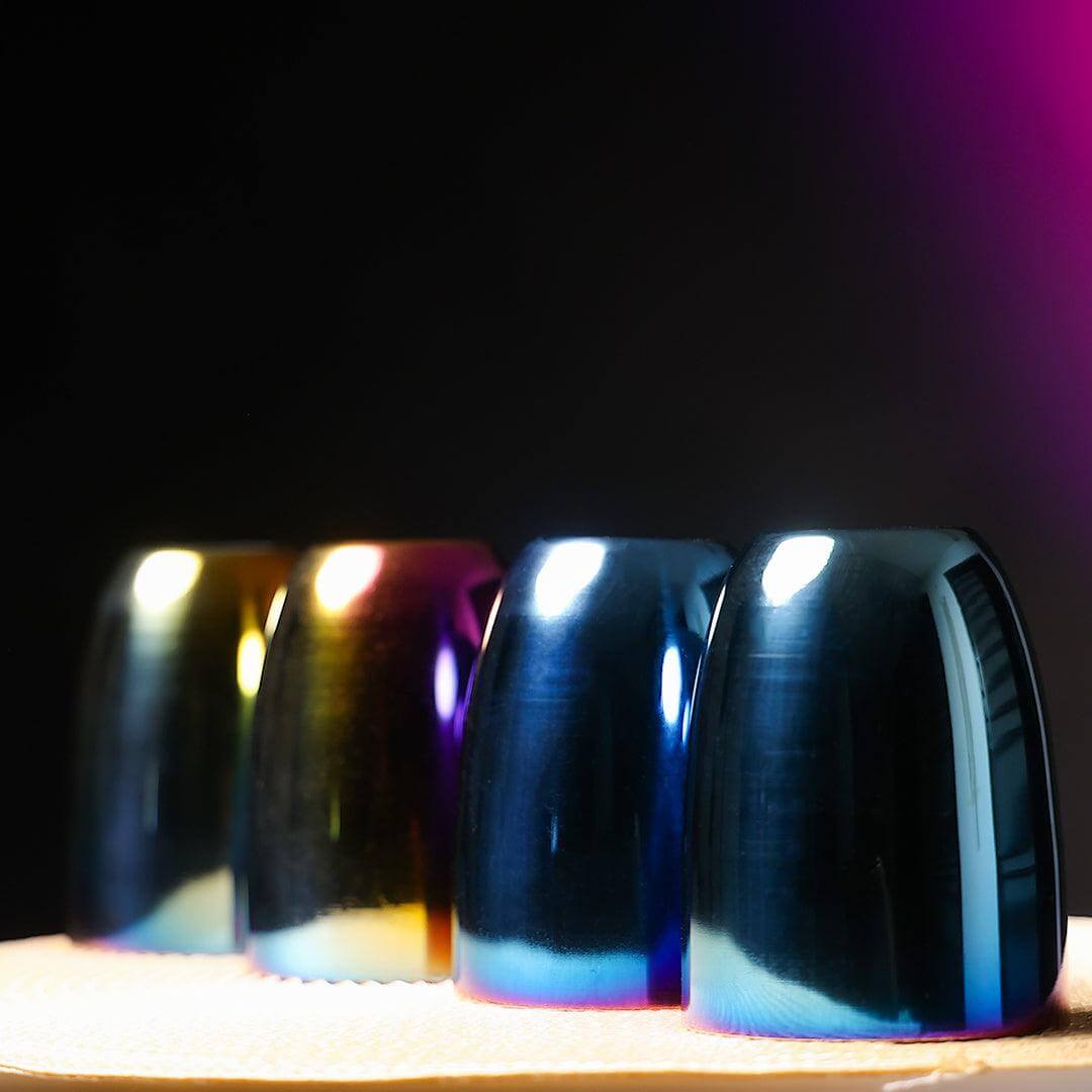 Rainbow Colour Steel Cups – 4-Pack Glass Set for Everyone