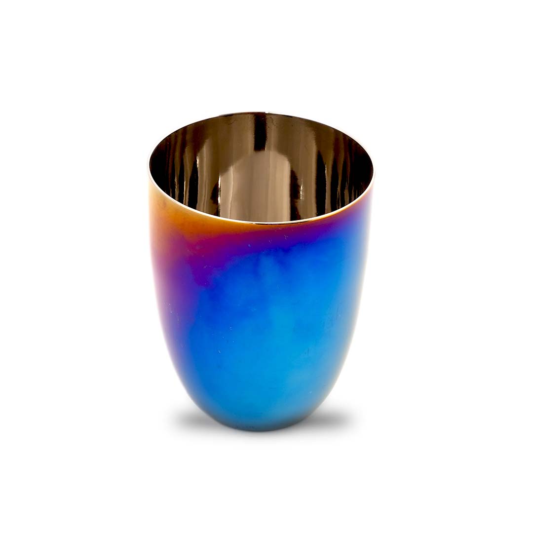 Rainbow Colour Steel Cups – 4-Pack Glass Set for Everyone
