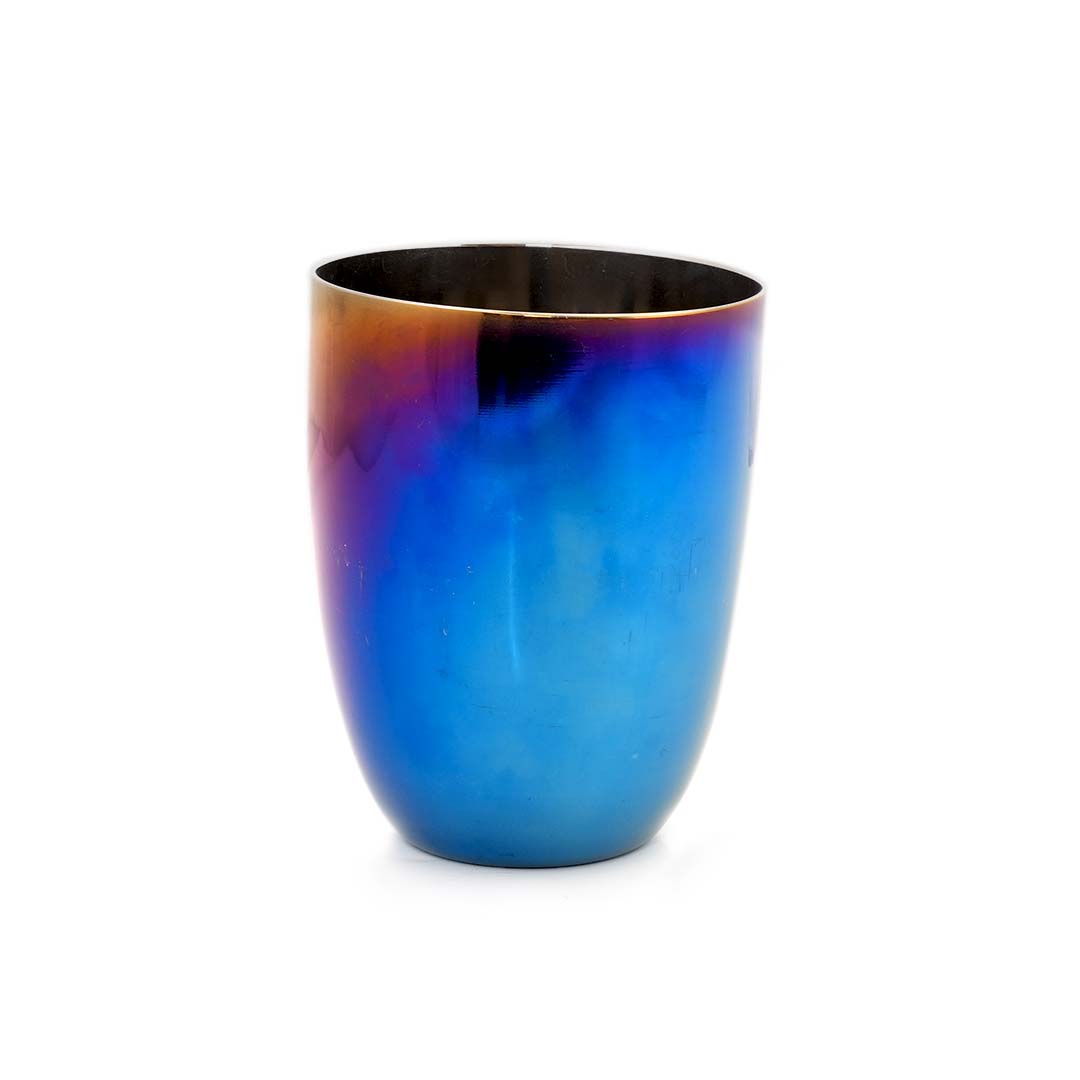 Rainbow Colour Steel Cups – 4-Pack Glass Set for Everyone