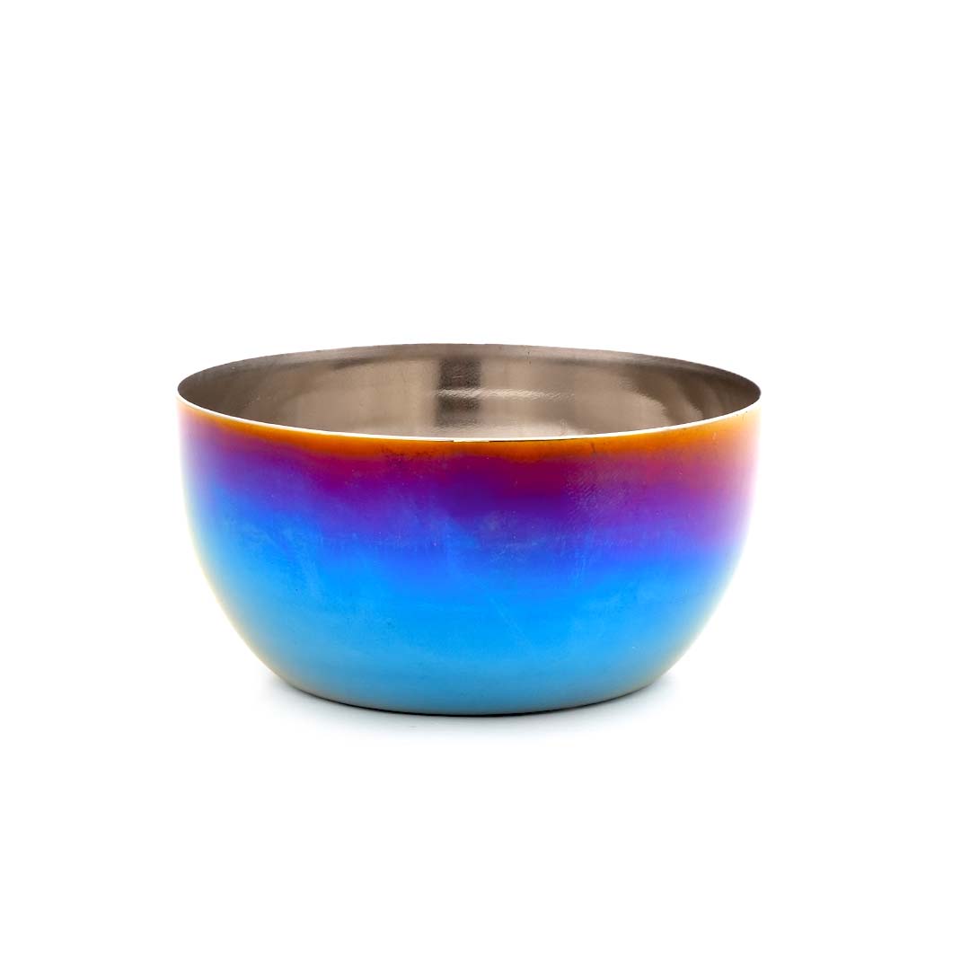 Rainbow Colour Steel Bowl Spoon Set – 4-Pack Family Collection