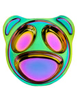 Bear-y Cute Rainbow Colour Steel Plate – Divided Dinner Plate