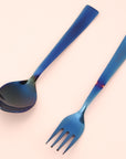 NourishMeal Spoon & fork - Electric Blue