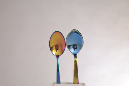 Wellthya 2.0 Rainbow Colour Steel Cutlery Set – Spoon and Fork