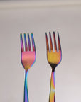 Wellthya 2.0 Rainbow Colour Steel Cutlery Set – Spoon and Fork