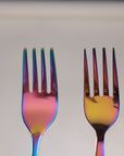 Wellthya 2.0 Rainbow Colour Steel Cutlery Set – Spoon and Fork